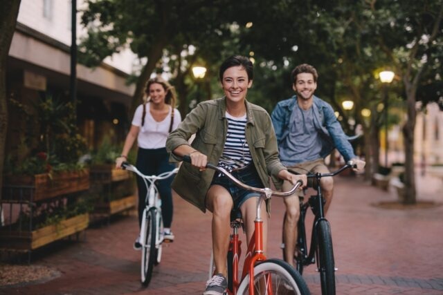 Biking with friends