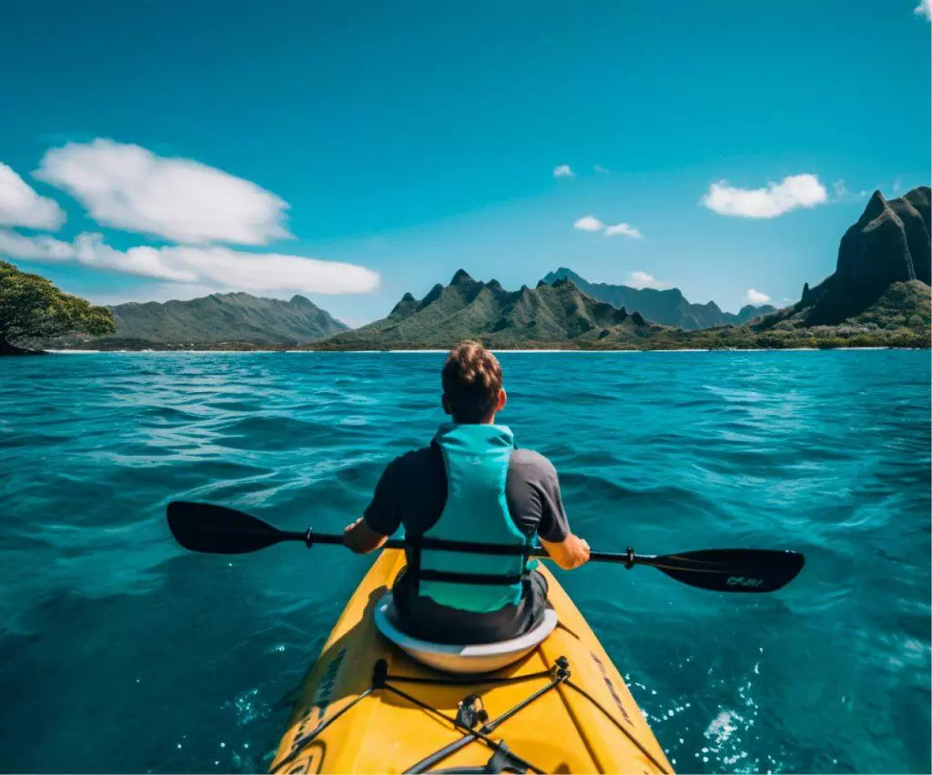 kayaking in hawaii as a experimental trearment - Maui Recovery